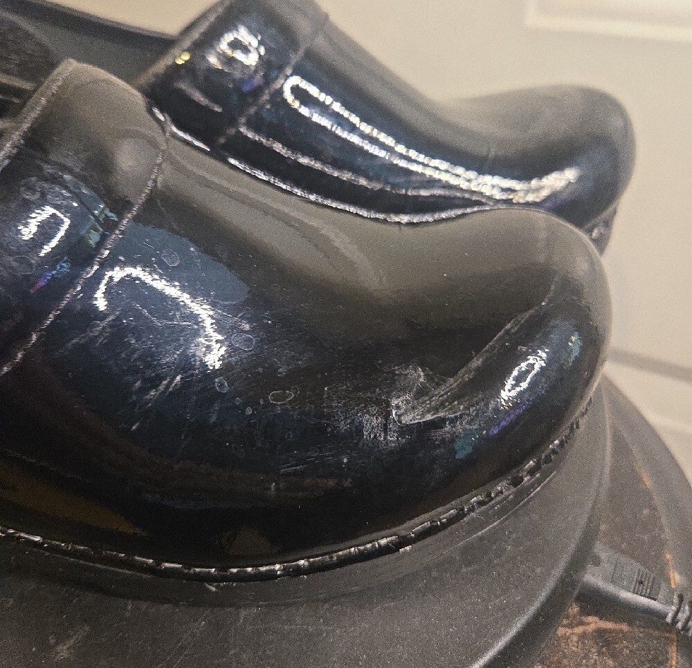 Dansko Professional Black Patent Leather Women's Clog Shoes Size 38 - Picture 5 of 15